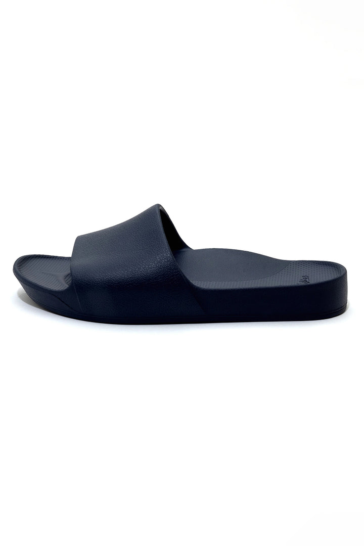 Archies arch support slides in navy at Shirley Allum
