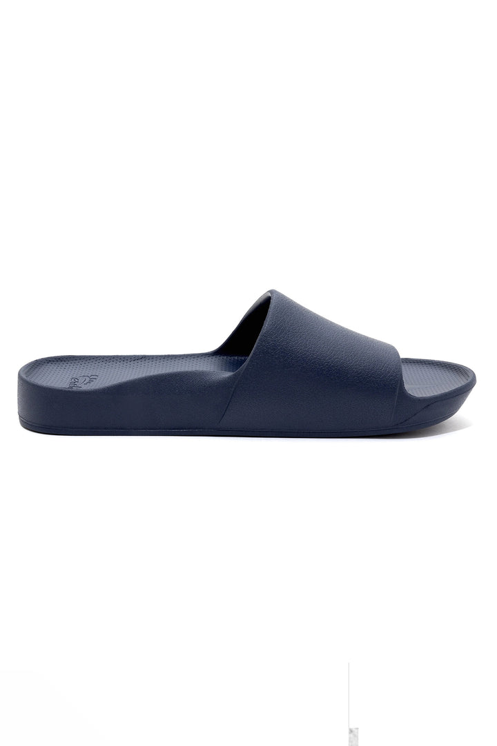 Archies arch support slides in navy at Shirley Allum