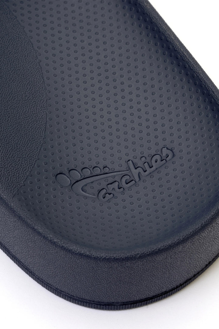 Archies arch support slides in navy at Shirley Allum