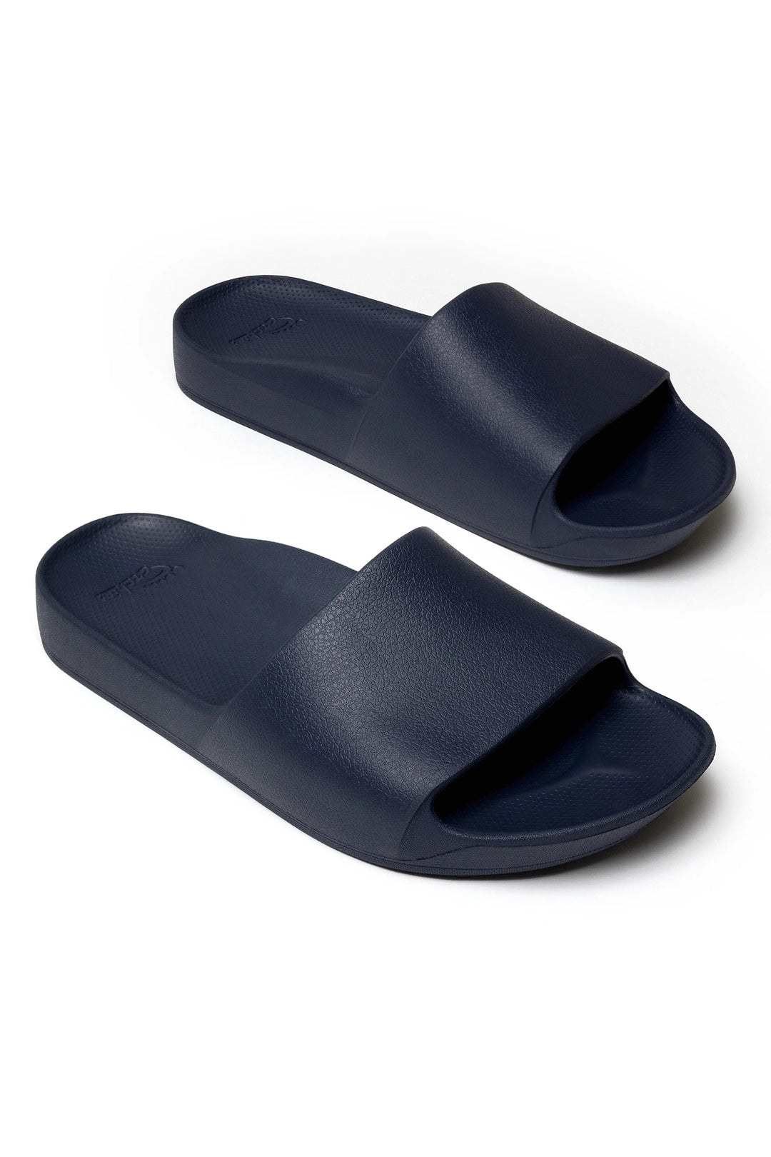 Archies arch support slides in navy at Shirley Allum