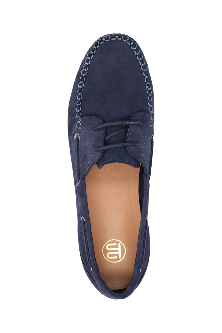 Bagatt D31-AK661-3400 Dark Blue Suede Mocassin Shoes - Shirley Allum Boutique