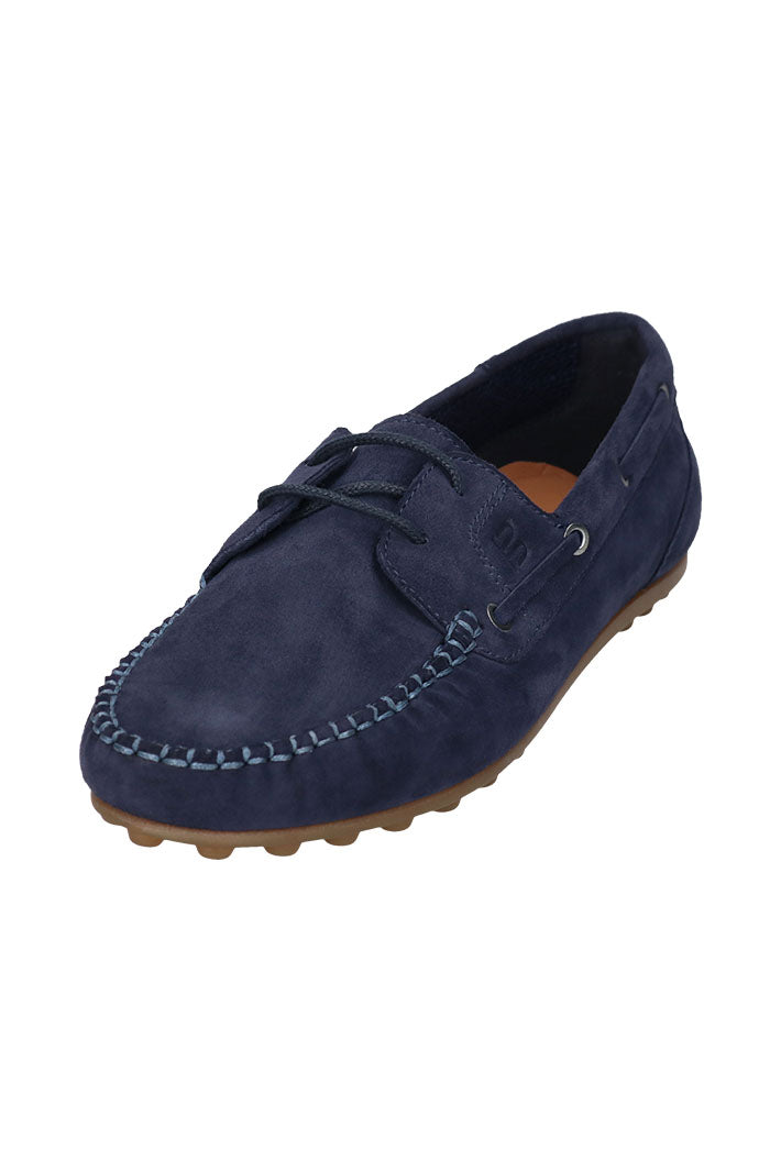 Bagatt D31-AK661-3400 Dark Blue Suede Mocassin Shoes - Shirley Allum Boutique
