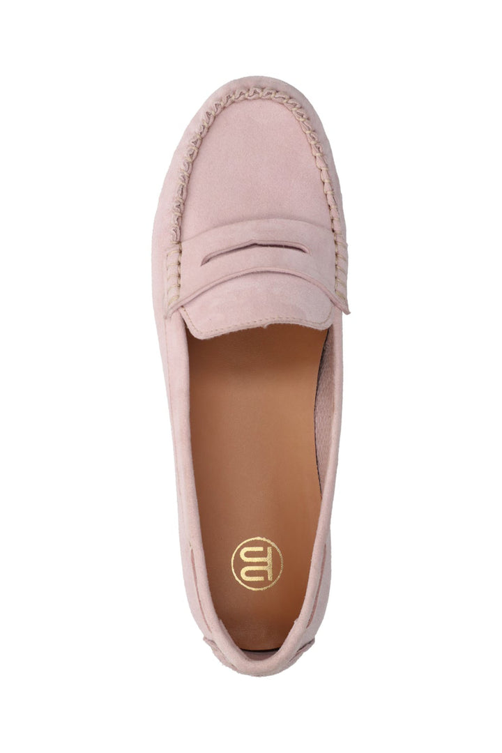 Bagatt D34-AK664-3400-3400 Rose Pink Suede Moccasin Shoes - Shirley Allum Boutique