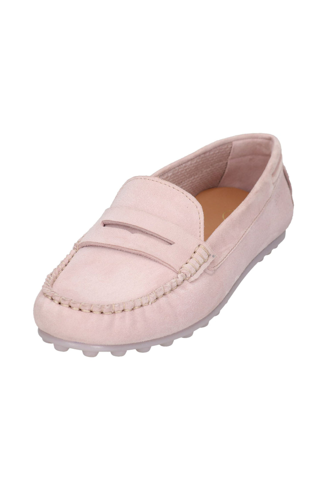 Bagatt D34-AK664-3400-3400 Rose Pink Suede Moccasin Shoes - Shirley Allum Boutique