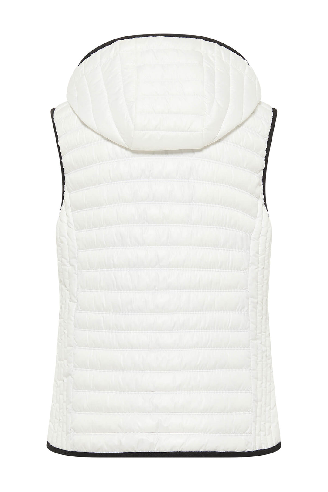 Barbara Lebek 31260032 Off White Padded Gilet With Hood - Shirley Allum Boutique