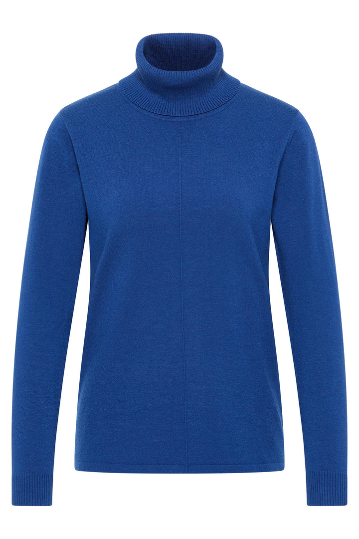 Barbara Lebek 40190032 Blue Roll Neck Jumper - Shirley Allum Boutique