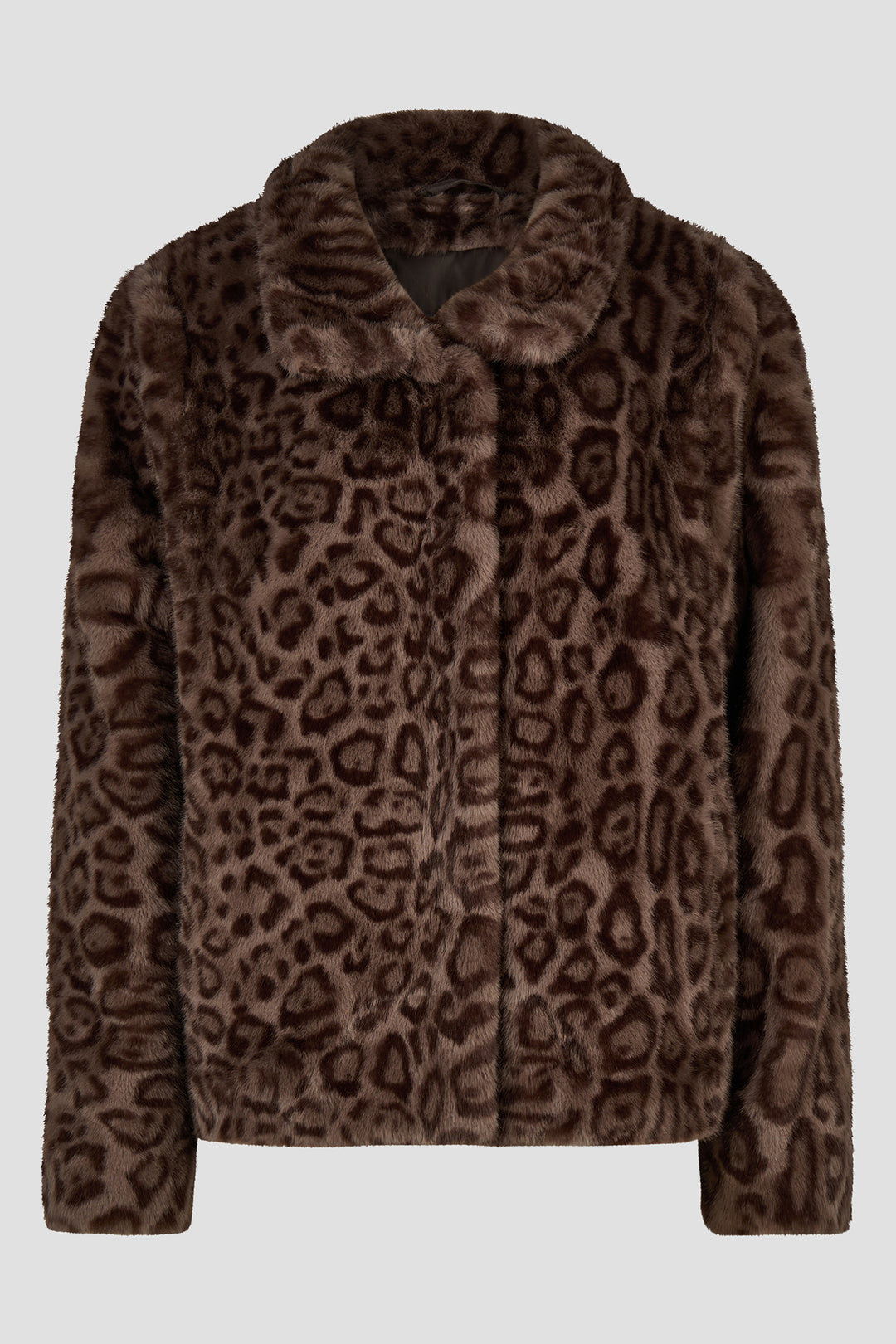 Barbara Lebek Bengal Brown Fake Fur Jacket 10240062