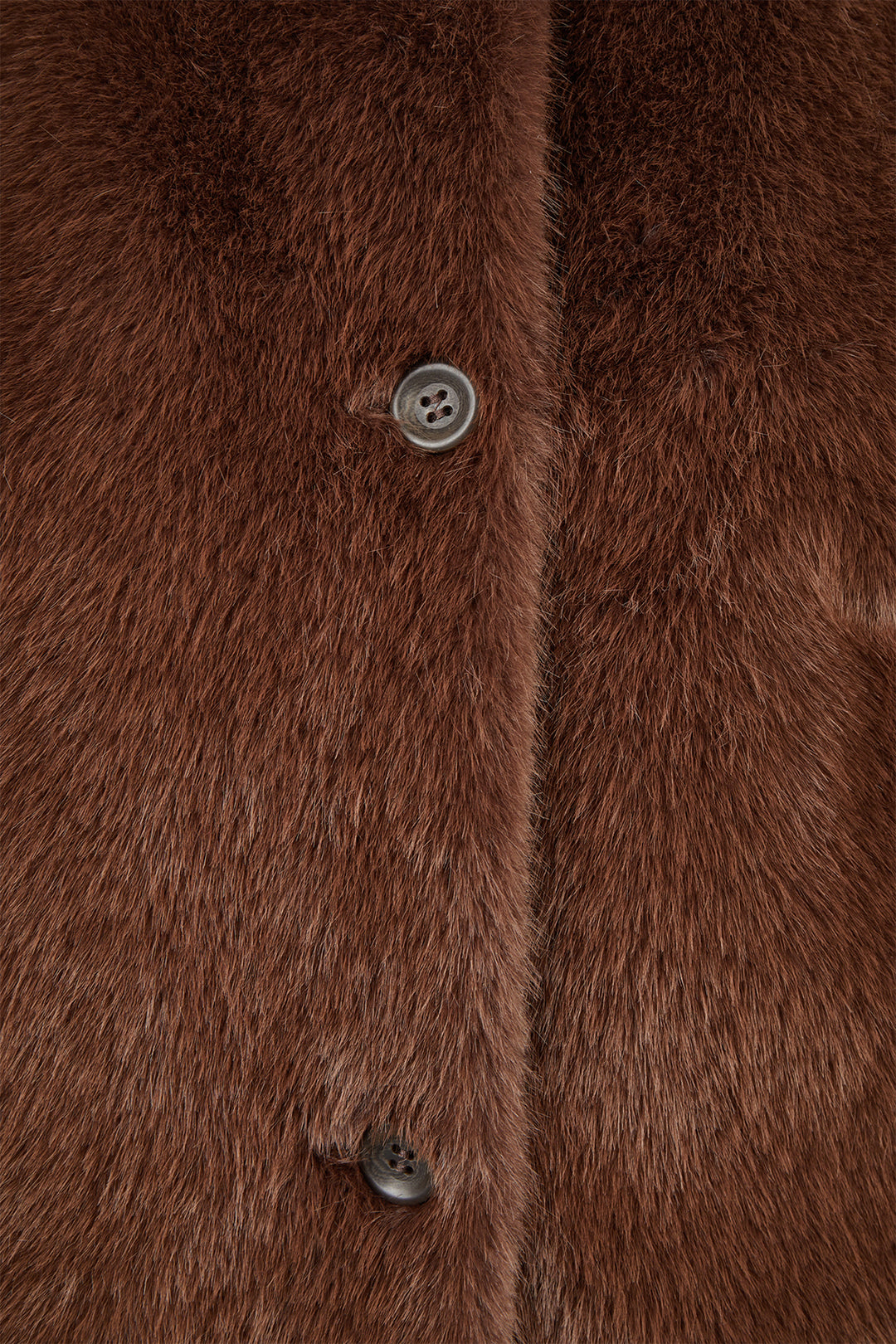 Barbara Lebek Chocolate Brown Faux Fur Gilet 15395062
