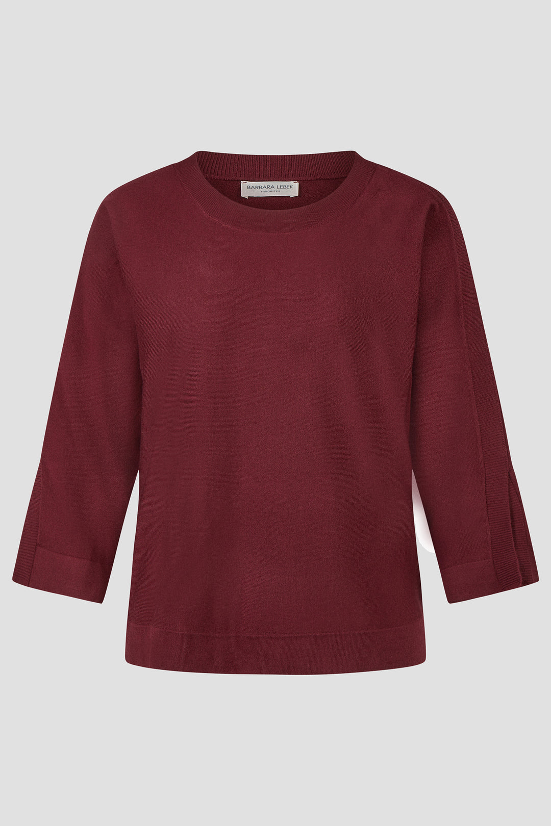 Barbara Lebek Dark Berry Rib Detail Jumper 15612062