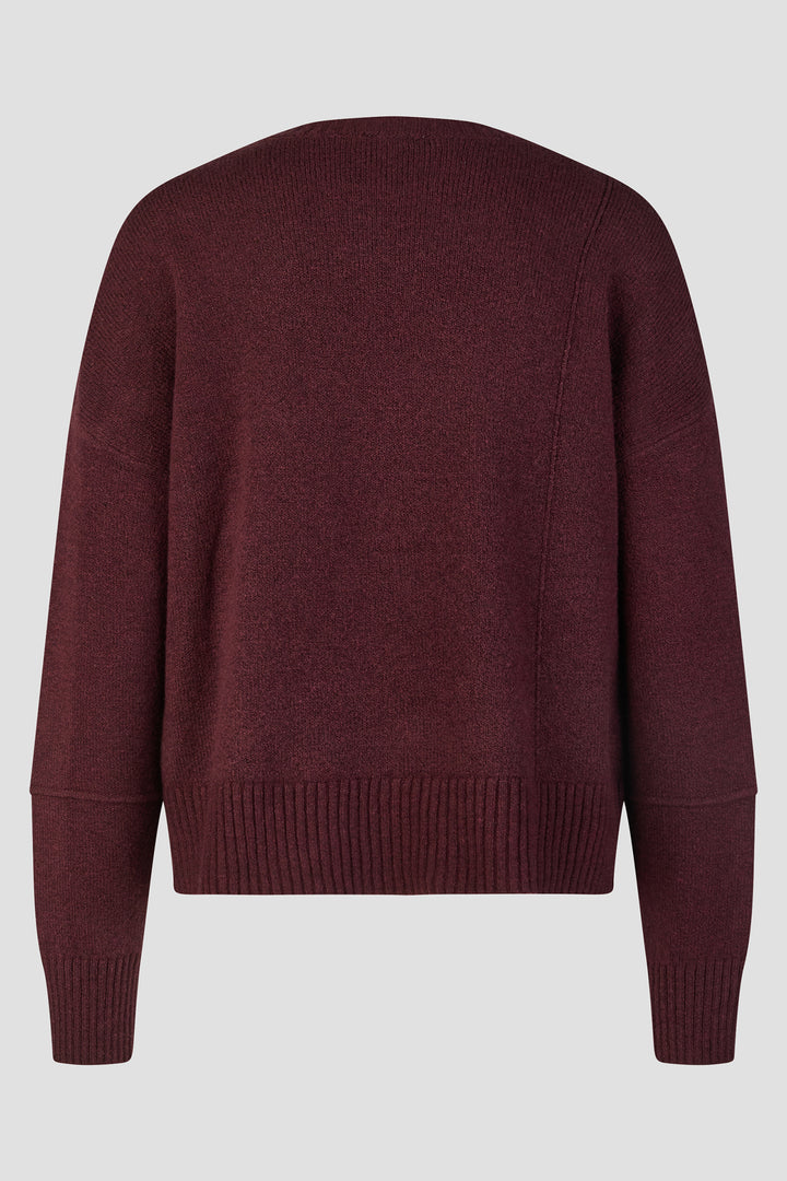 Barbara Lebek Dark Berry Split Hem Jumper 15652062