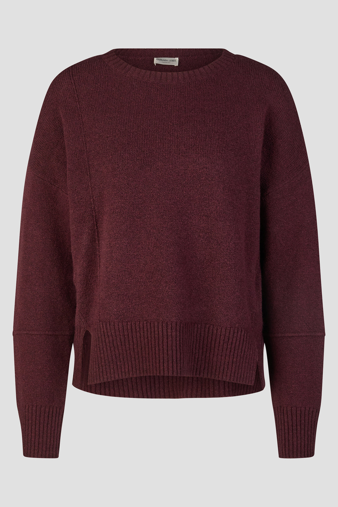 Barbara Lebek Dark Berry Split Hem Jumper 15652062