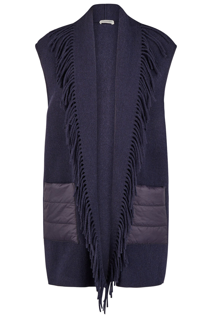 Barbara Lebek Therma 6 Long Gilet Navy 17760042 870 - Shirley Allum Boutique