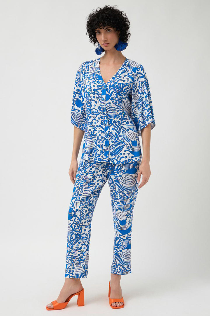 Bariloche Shirt Destin Blue Print 3794645 - Shirley Allum Boutique