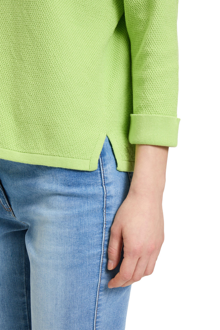 Betty Barclay Jumper Green Wide Neck 5233 1129 5338 - Shirley Allum Boutique