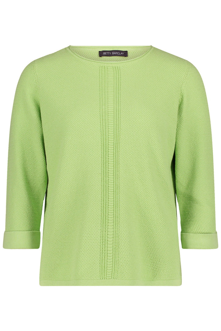 Betty Barclay Jumper Green Wide Neck 5233 1129 5338 - Shirley Allum Boutique