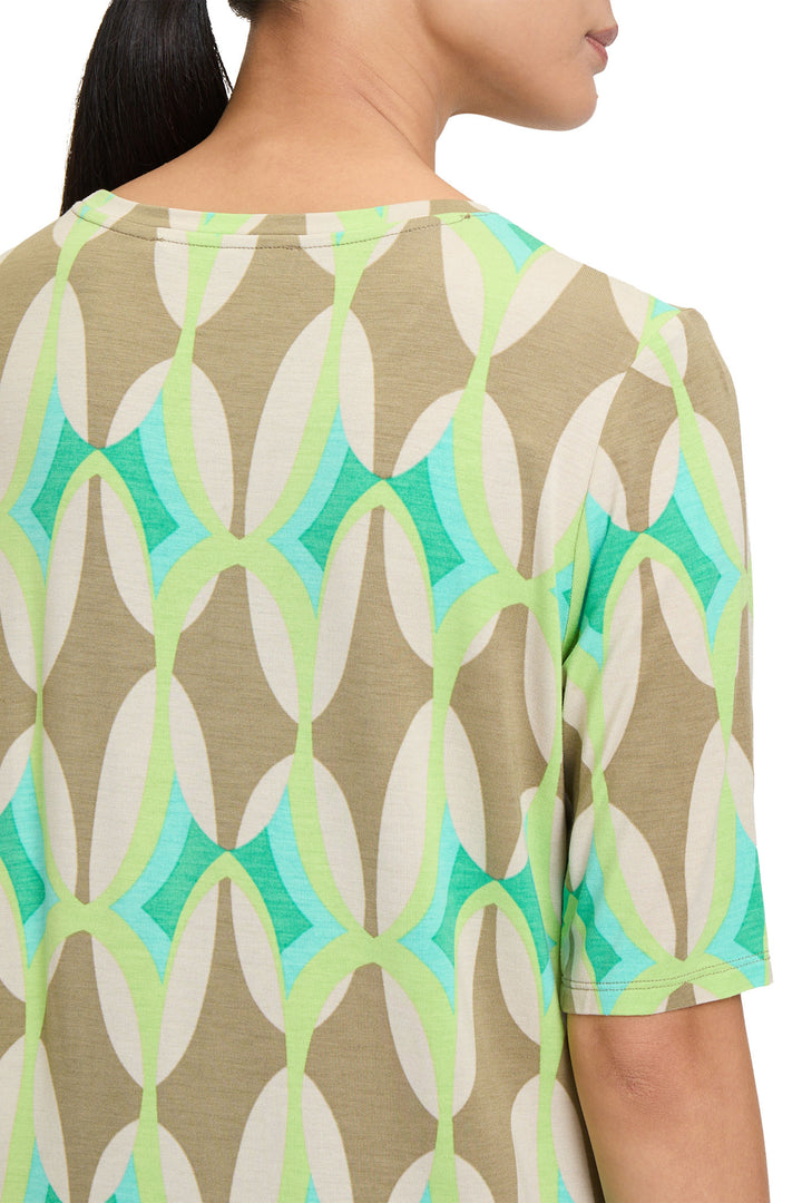 Betty Barclay T-Shirt Top Beige Print 2392 1174 5856 - Shirley Allum Boutique