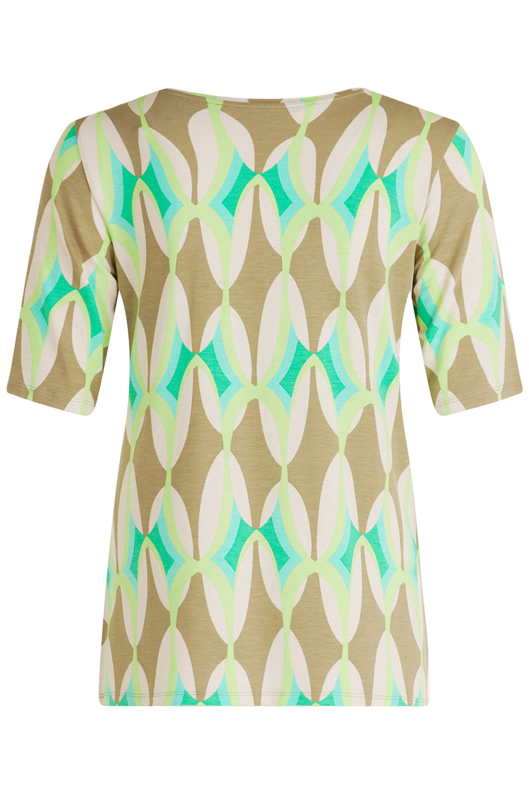 Betty Barclay T-Shirt Top Beige Print 2392 1174 5856 - Shirley Allum Boutique