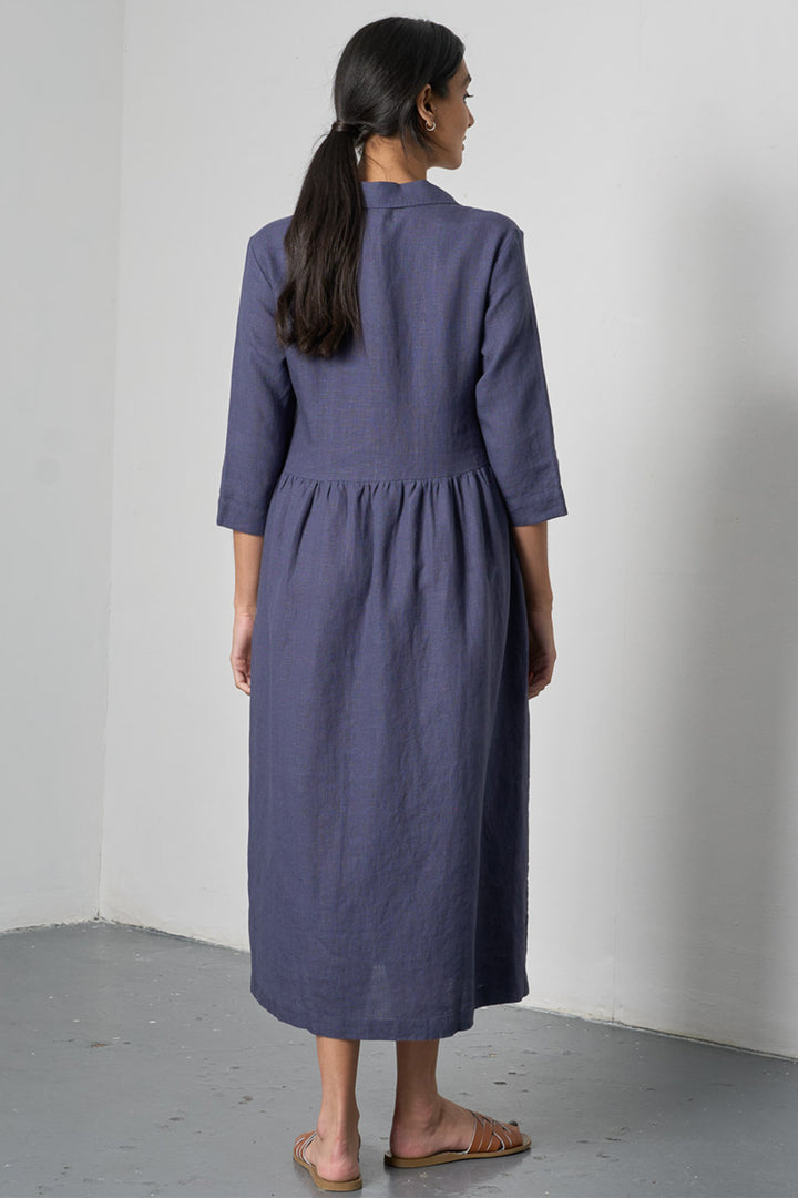 Bibico BS26WD005 Lilly Navy Long Linen Dress