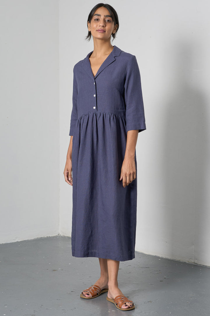 Bibico BS26WD005 Lilly Navy Long Linen Dress