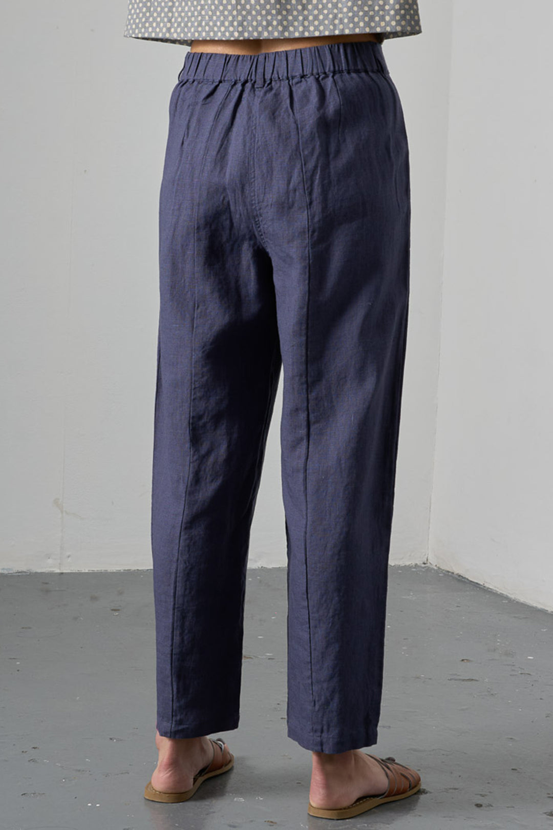 Bibico BS26WP007 Lorren Navy Linen Trousers