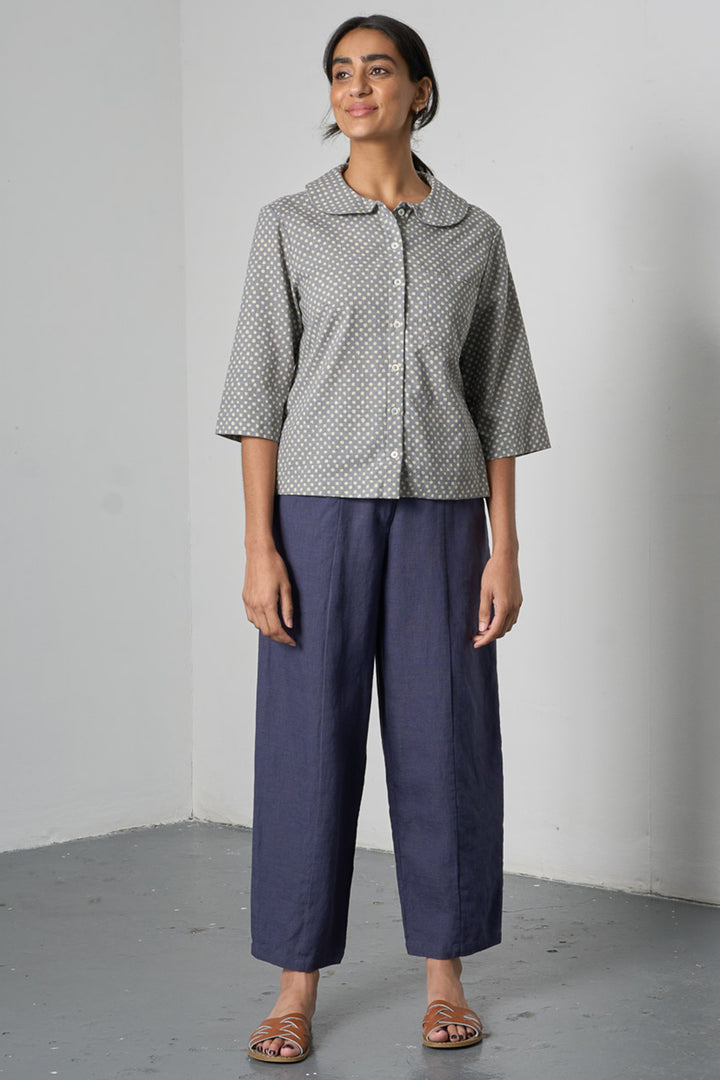 Bibico BS26WP007 Lorren Navy Linen Trousers