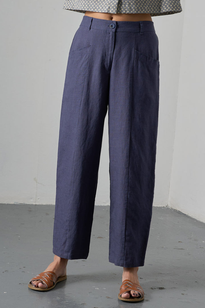 Bibico BS26WP007 Lorren Navy Linen Trousers