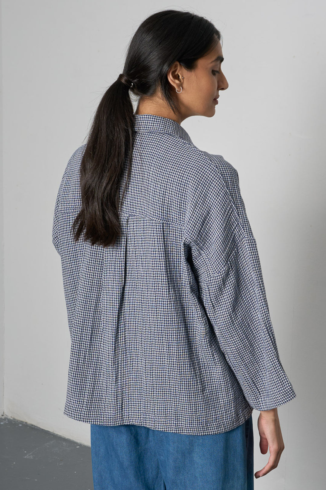 Bibico BS26WT001 Anya Relaxed Blue Denim Blouse