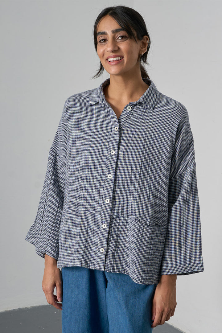 Bibico BS26WT001 Anya Relaxed Blue Denim Blouse