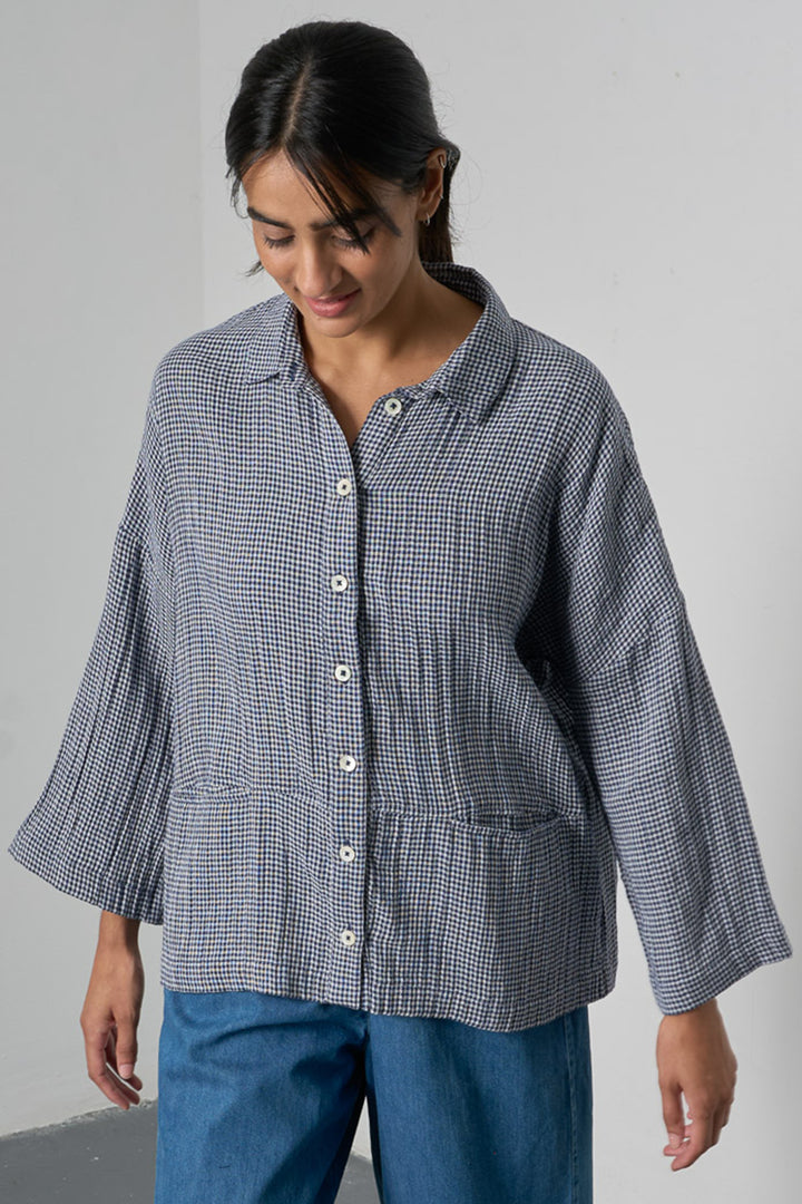 Bibico BS26WT001 Anya Relaxed Blue Denim Blouse