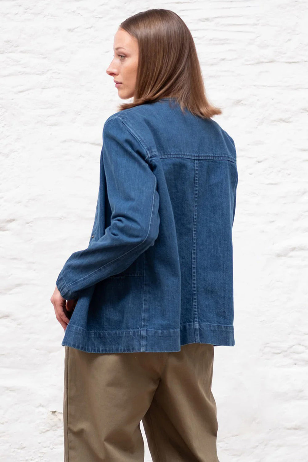 Bibico Jacket June Soft Structured Denim Blue - Shirley Allum Boutique