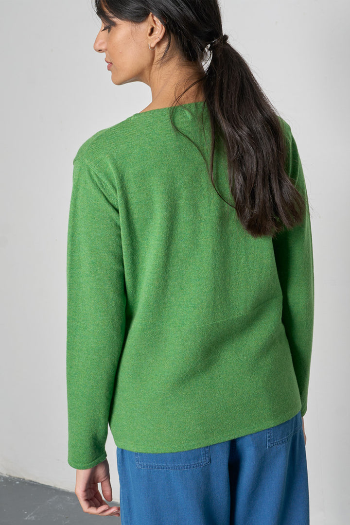 Bibico Lauren Watercress Green Long Sleeve Jumper BS26KT009