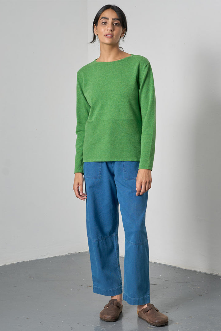Bibico Lauren Watercress Green Long Sleeve Jumper BS26KT009