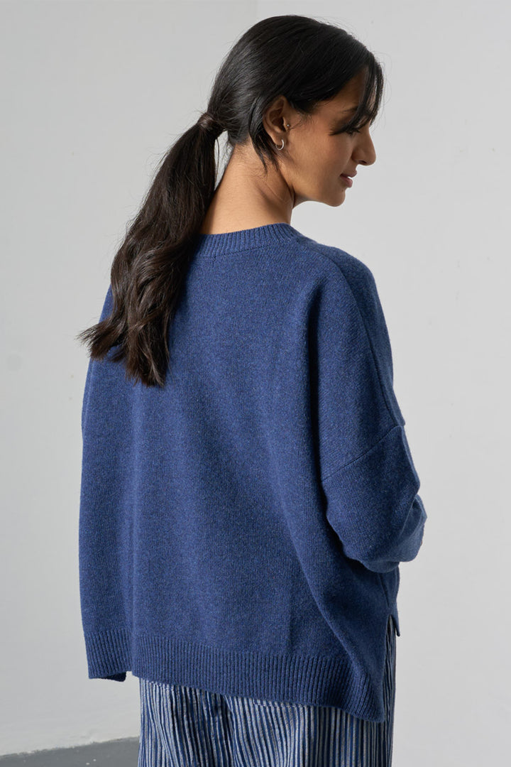 Bibico Layla Navy Merino Wool Jumper BS26KT007