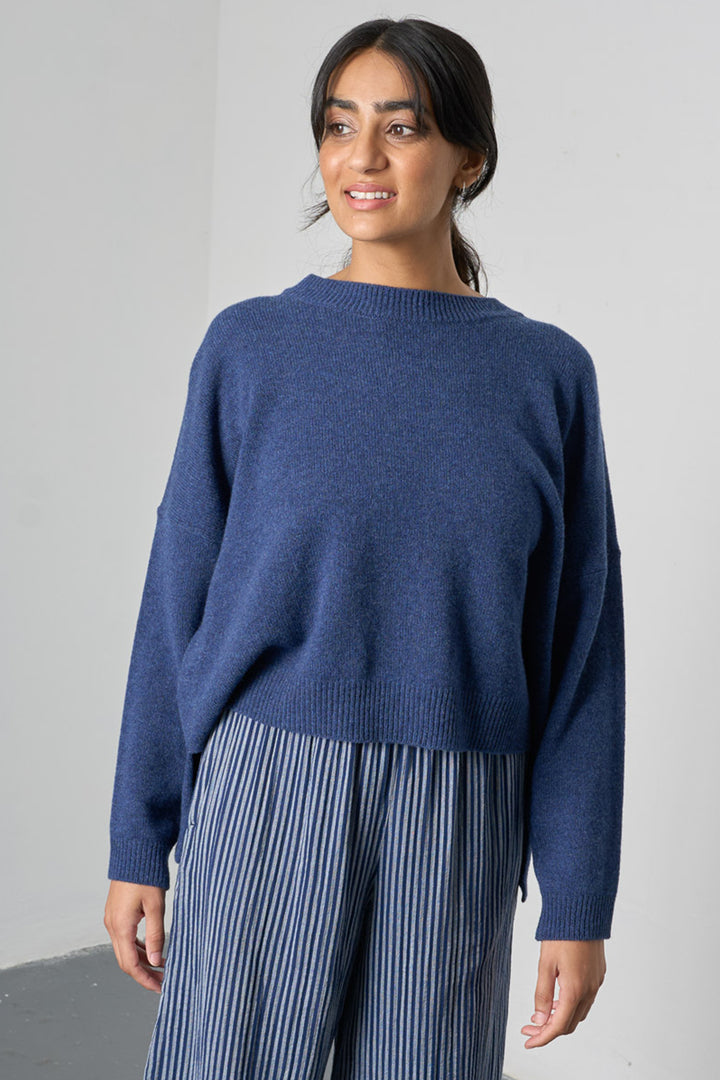 Bibico Layla Navy Merino Wool Jumper BS26KT007