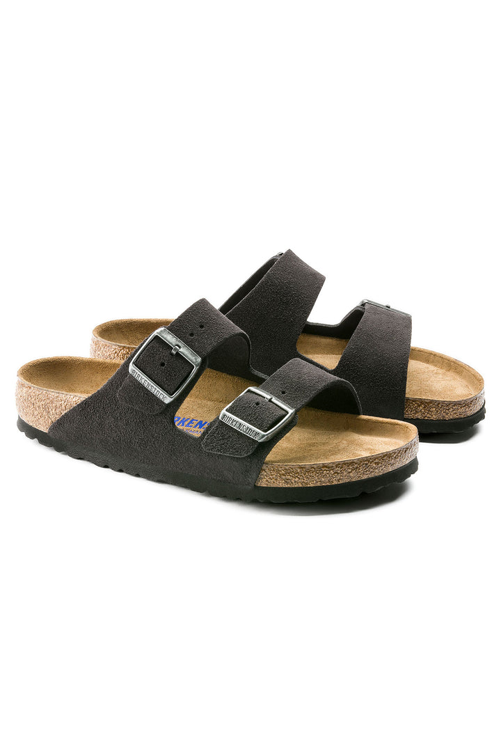 Birkenstock Arizona 0552321 Velvet Grey Suede Regular Fit Sandal - Shirley Allum Boutique