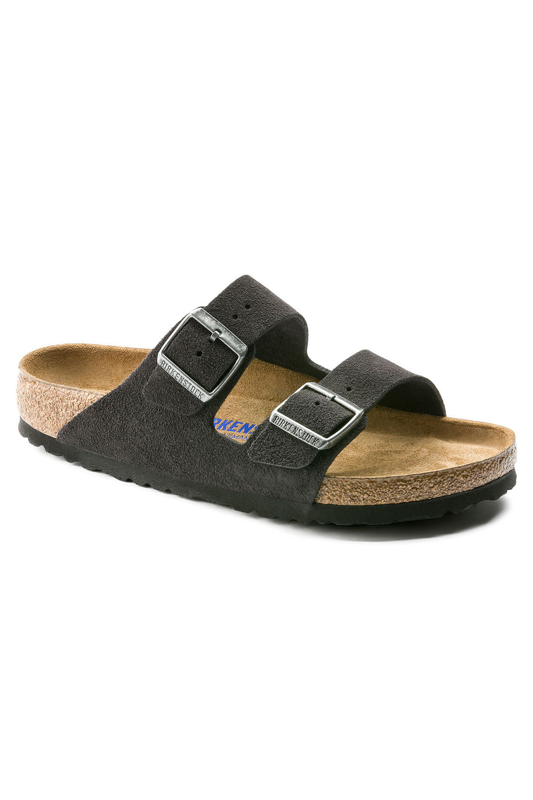 Birkenstock Arizona 0552321 Velvet Grey Suede Regular Fit Sandal - Shirley Allum Boutique