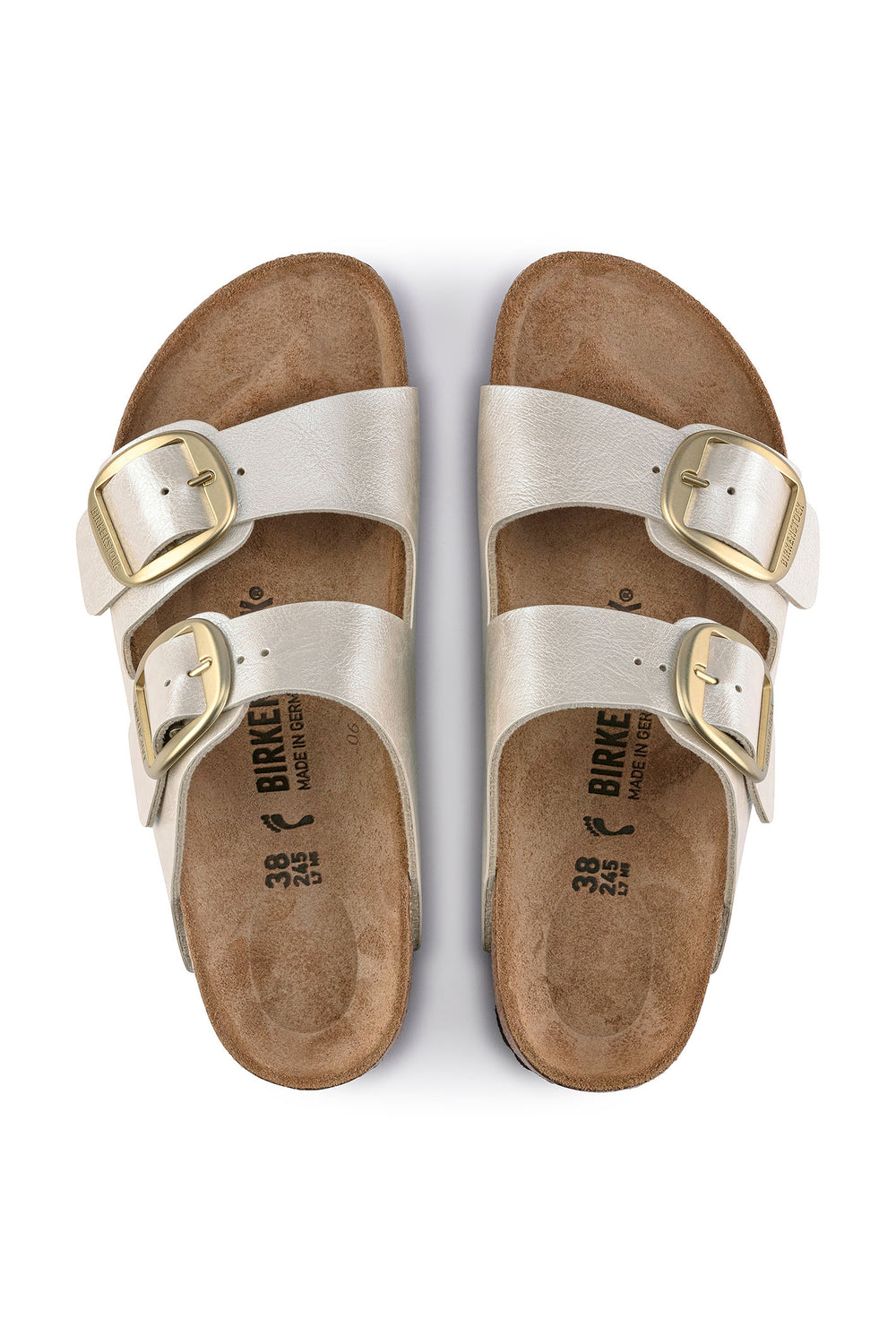 Birkenstock Arizona 1020021 Big Buckle Graceful Pearl White Narrow Fit Sandal - Shirley Allum Boutique