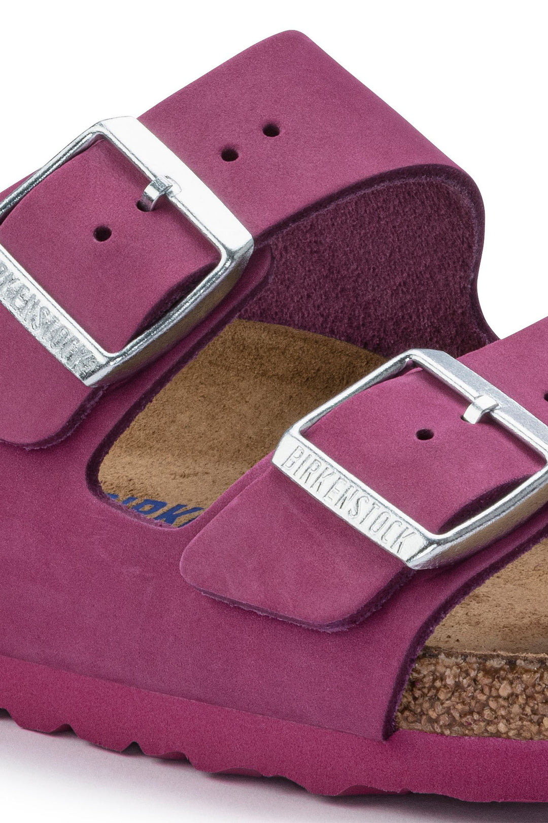 Birkenstock Arizona 1023333 Dark Fuchsia SFB Nubuck Leather Regular Fit Sandal - Shirley Allum Boutique