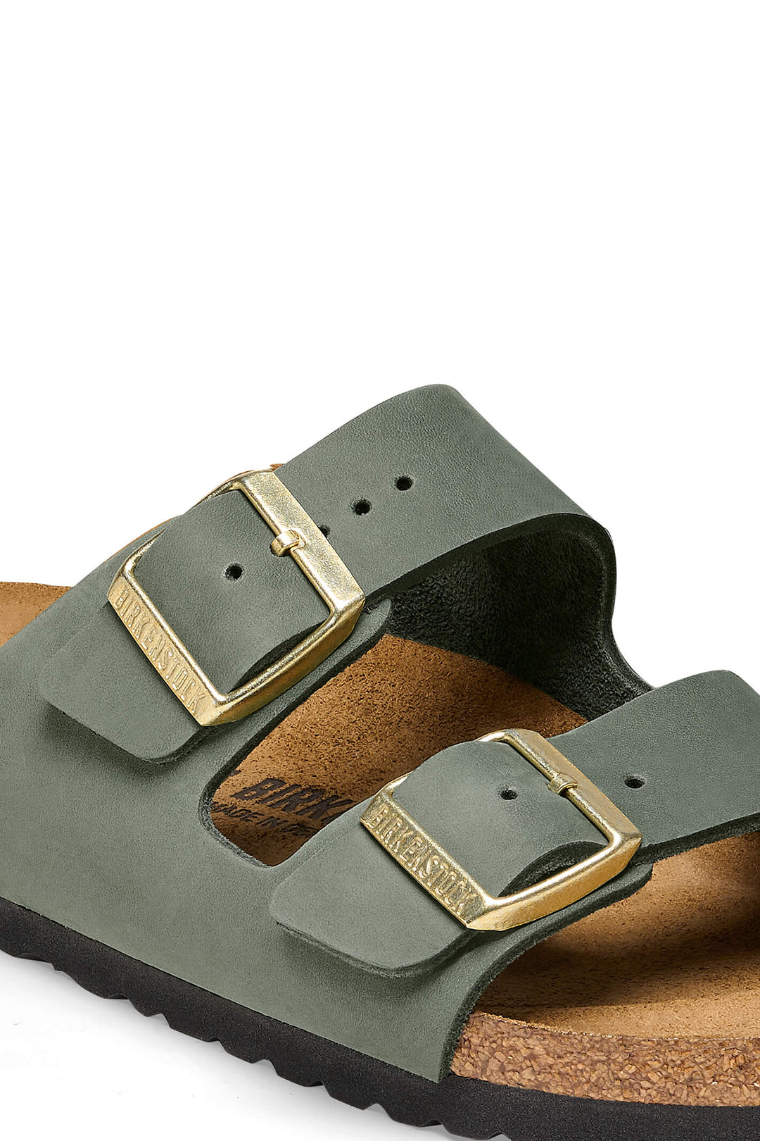 Birkenstock Arizona 1025762 Nubuck Leather Thyme Narrow Fit Sandal - Shirley Allum Boutique