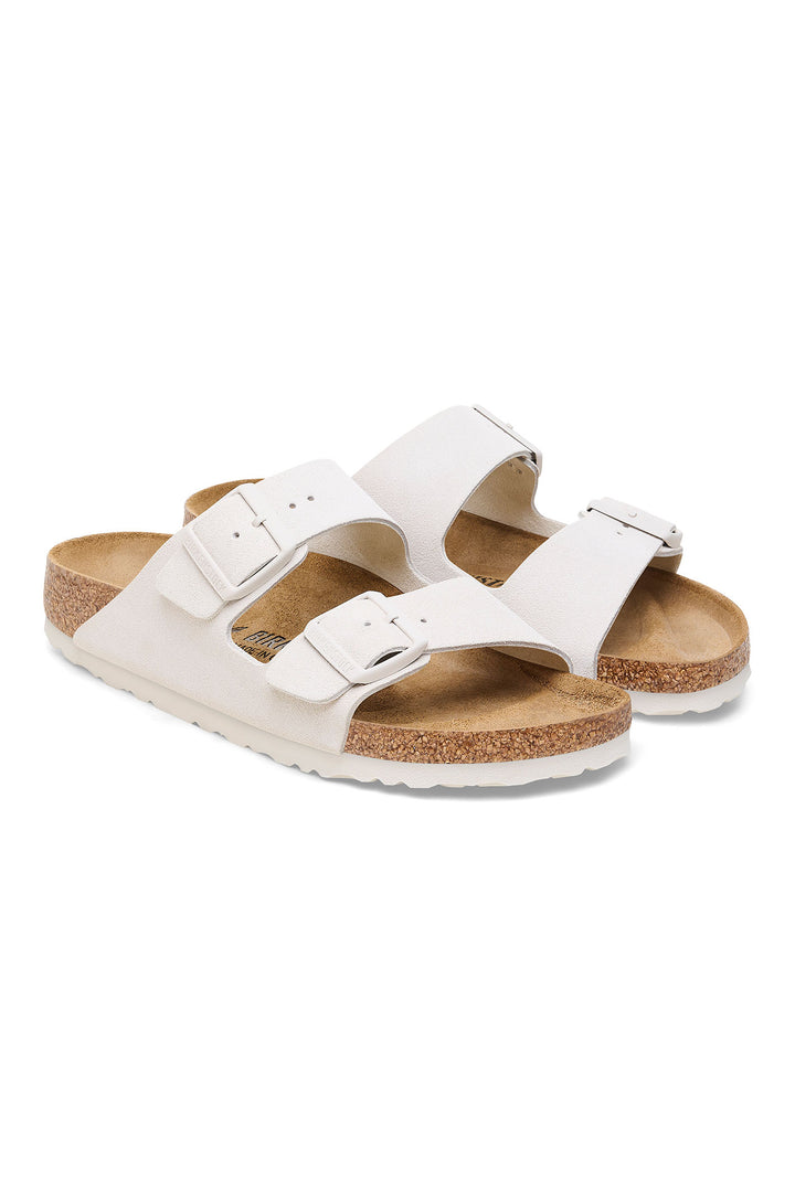 Birkenstock Arizona 1026842 Antique White Suede Narrow Fit Sandal - Shirley Allum Boutique