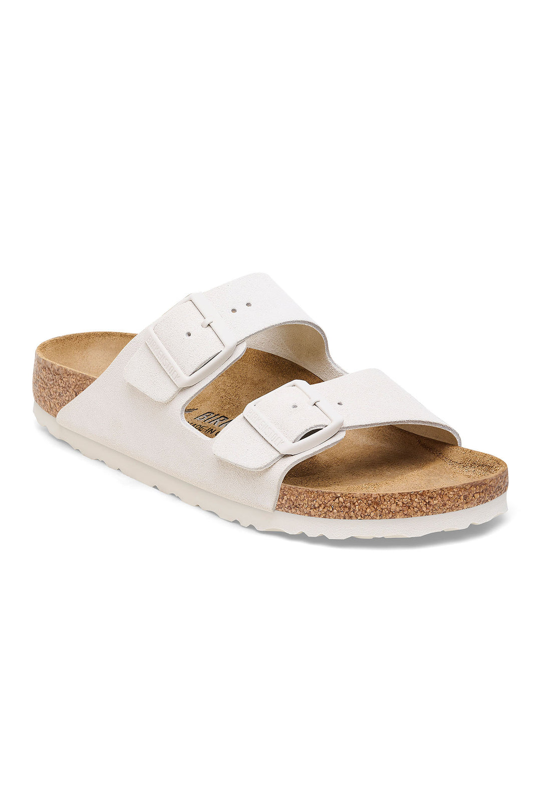Birkenstock Arizona 1026842 Antique White Suede Narrow Fit Sandal - Shirley Allum Boutique