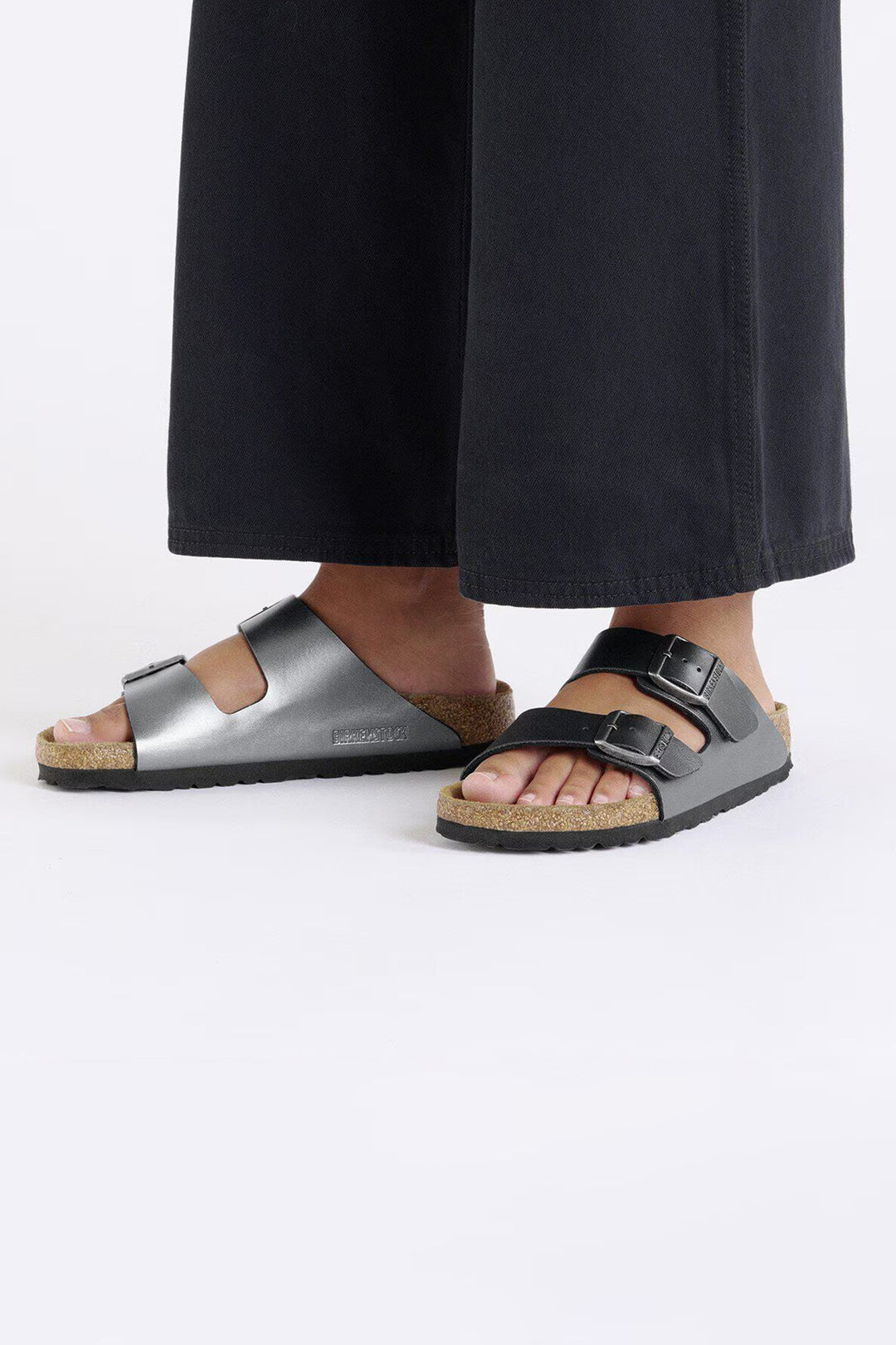 Birkenstock Arizona 1029224 Black Metallic Narrow Fit Sandal