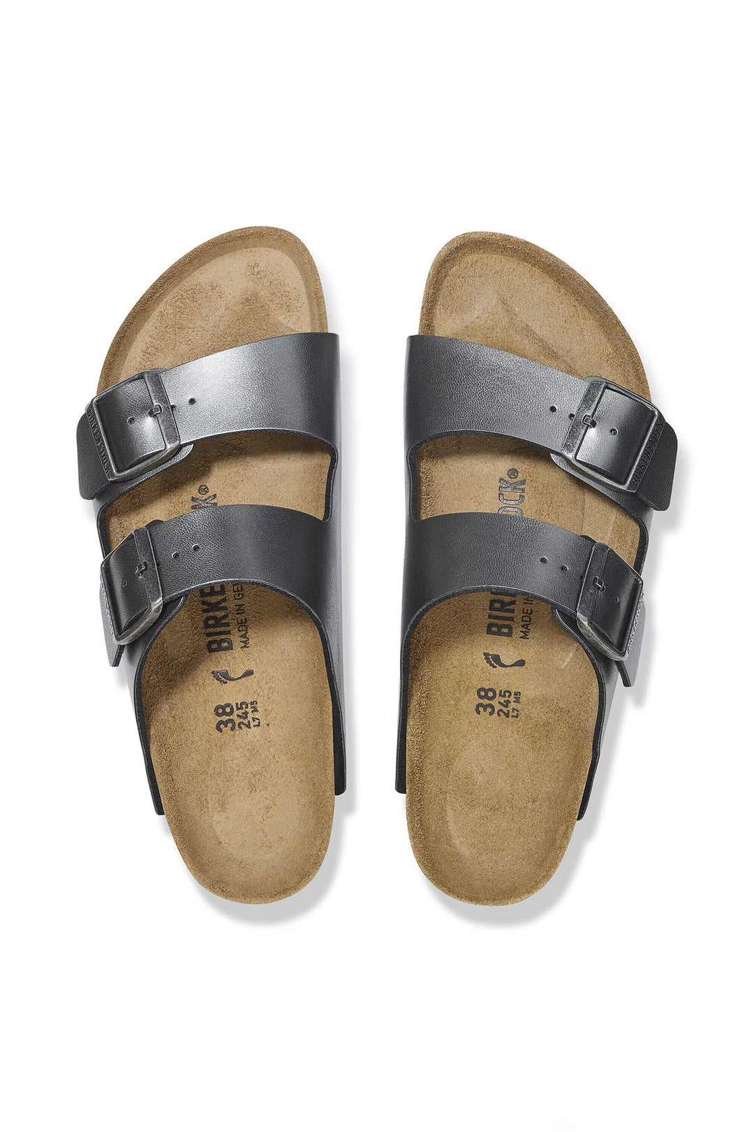 Birkenstock Arizona 1029224 Black Metallic Narrow Fit Sandal