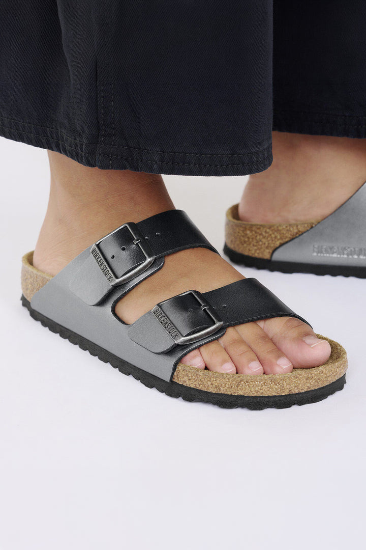 Birkenstock Arizona 1029224 Black Metallic Narrow Fit Sandal