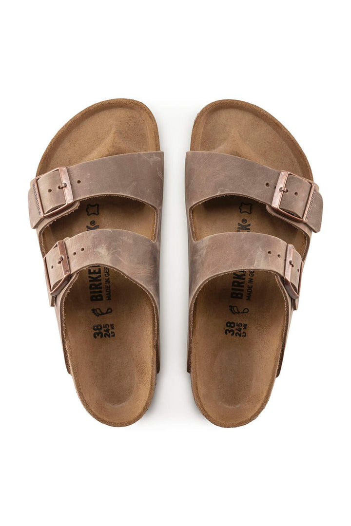 Birkenstock Arizona 352201 Tobacco Oiled Leather Regular Fit Sandal - Shirley Allum Boutique