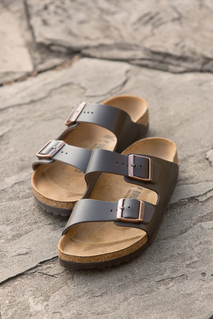 Birkenstock Arizona 51701 Dark Brown Regular Fit Leather Sandals