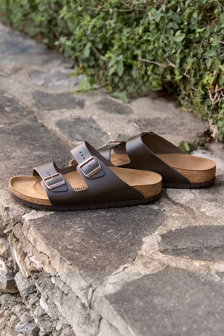 Birkenstock Arizona 51701 Dark Brown Regular Fit Leather Sandals