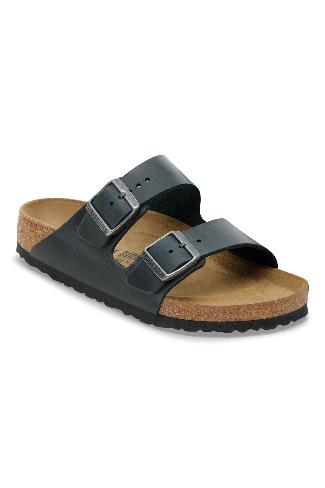 Birkenstock Arizona 552111 Black Oiled Leather Regular Fit Sandals