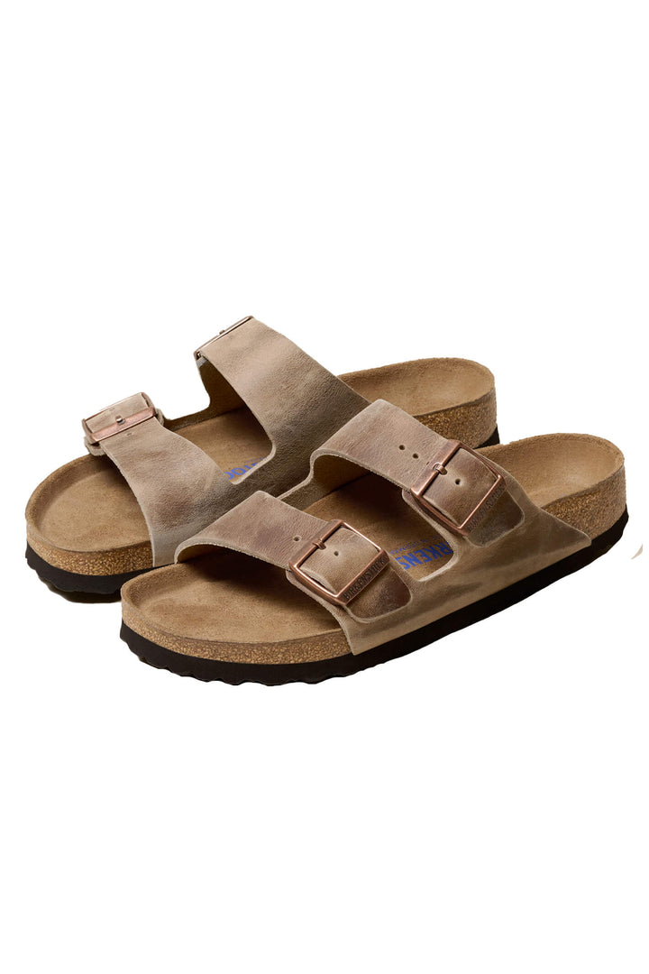 Birkenstock Arizona 552813 Tobacco Brown Oiled Leather SFB Narrow Fit Sandal - Shirley Allum Boutique