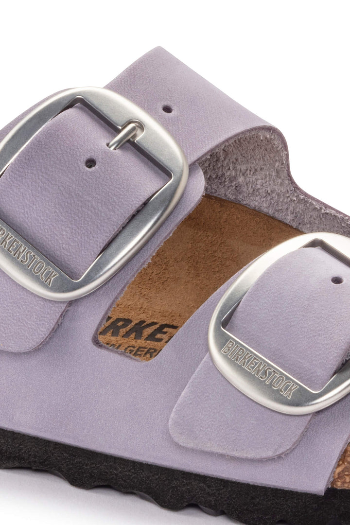 Birkenstock Arizona Big Buckle 1024090 Nubuck Purple Fog Regular Fit Sandal - Shirley Allum Boutique